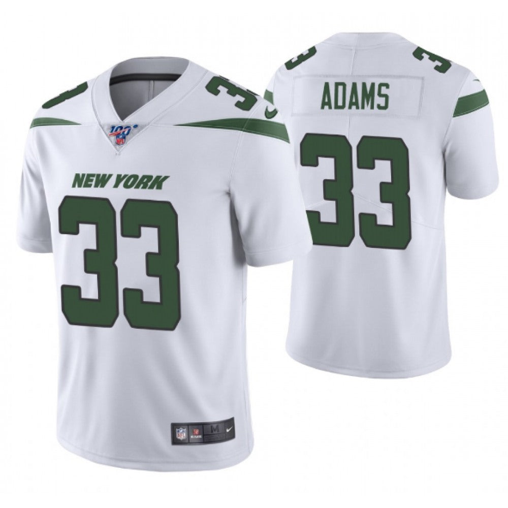 Men's New York Jets #33 Jamal Adams White 2019 100th Season Vapor Untouchable Limited Stitched NFL Jersey 