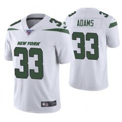 Men's New York Jets #33 Jamal Adams White 2019 100th Season Vapor Untouchable Limited Stitched NFL Jersey 