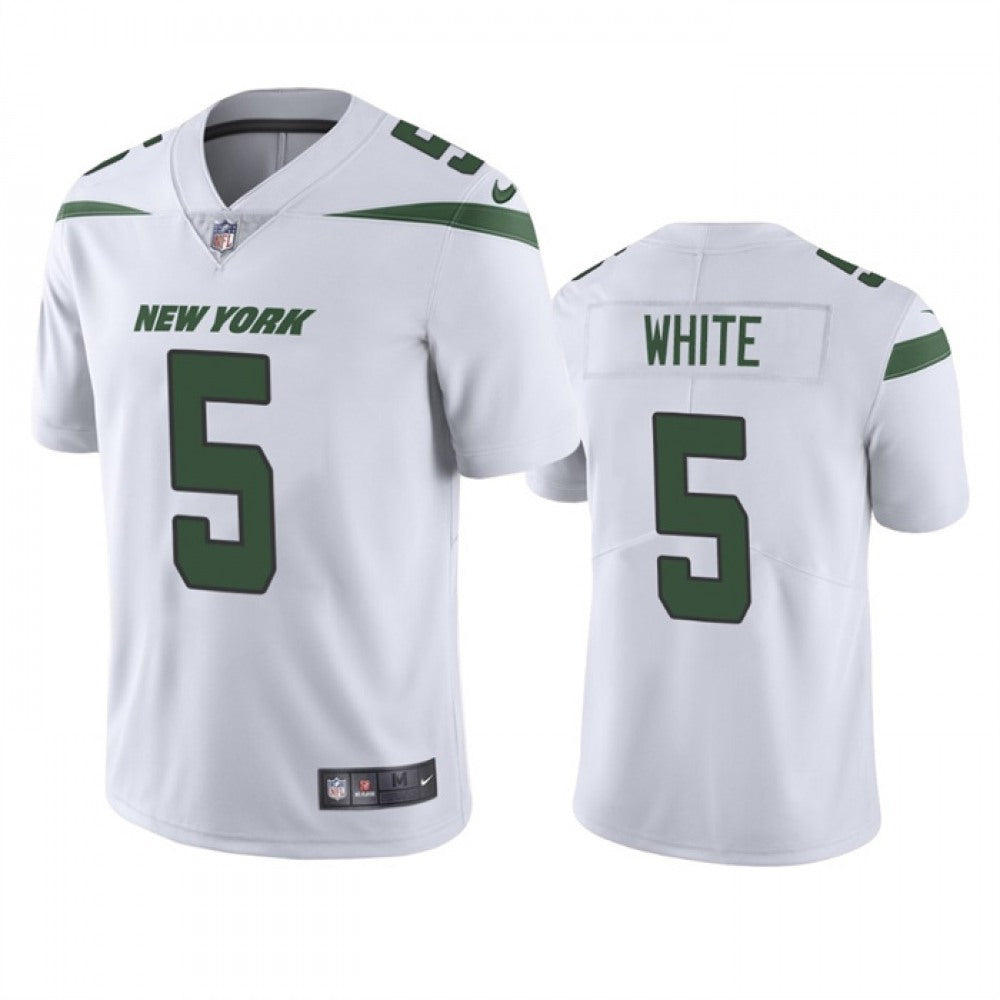 Men's New York Jets #5 Mike White White Vapor Untouchable Limited Stitched Jersey 