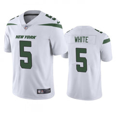 Men's New York Jets #5 Mike White White Vapor Untouchable Limited Stitched Jersey 