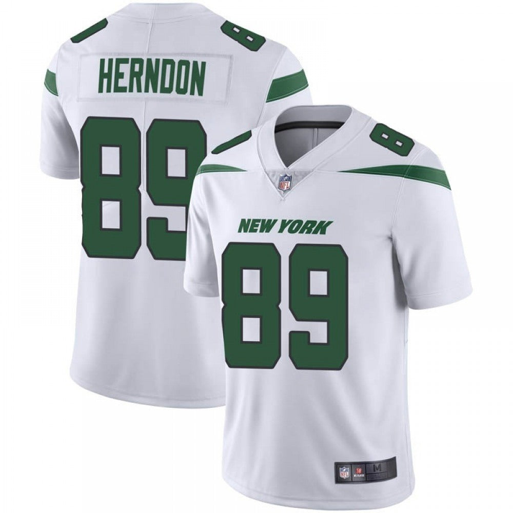 Men's New York Jets #89 Chris Herndon White Vapor Untouchable Limited Stitched Jersey 