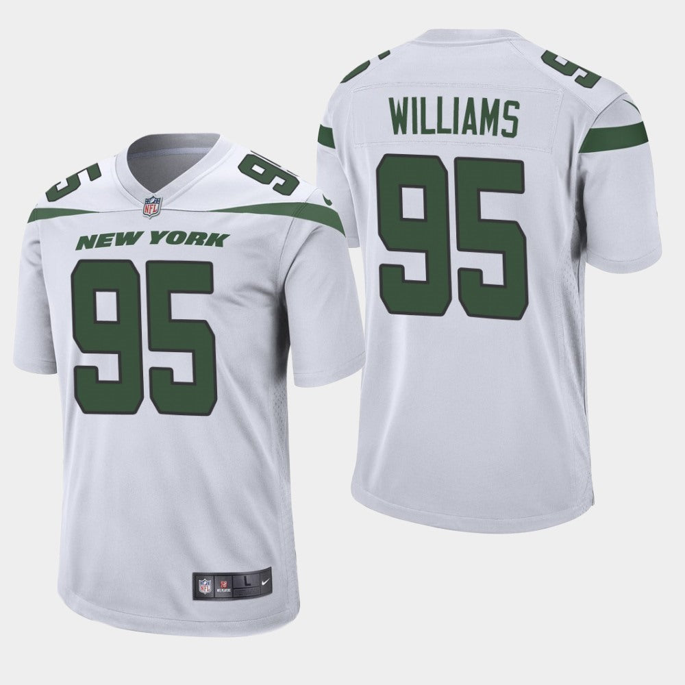 Men's New York Jets #95 Quinnen Williams 2019 White Vapor Untouchable Limited Stitched NFL Jersey 