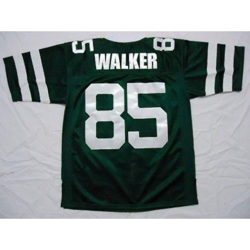 Mitchell And Ness Jets #85 Wesley Walker Green Stitched Throwback NFL Jersey 