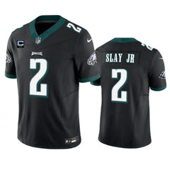 Men's Philadelphia Eagles #2 Darius Slay JR Black 2023 F.U.S.E. With 1-Star C Patch Vapor Untouchable Limited Stitched Football Jersey 