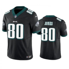 Men's Philadelphia Eagles #80 Julio Jones Black 2023 F.U.S.E. Vapor Untouchable Limited Stitched Football Jersey 