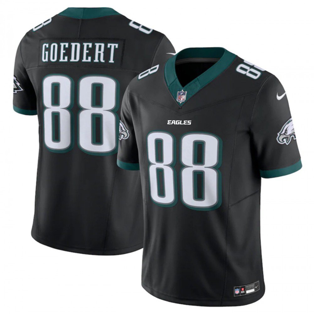 Men's Philadelphia Eagles #88 Dallas Goedert Black 2023 F.U.S.E. Vapor Untouchable Limited Stitched Football Jersey 