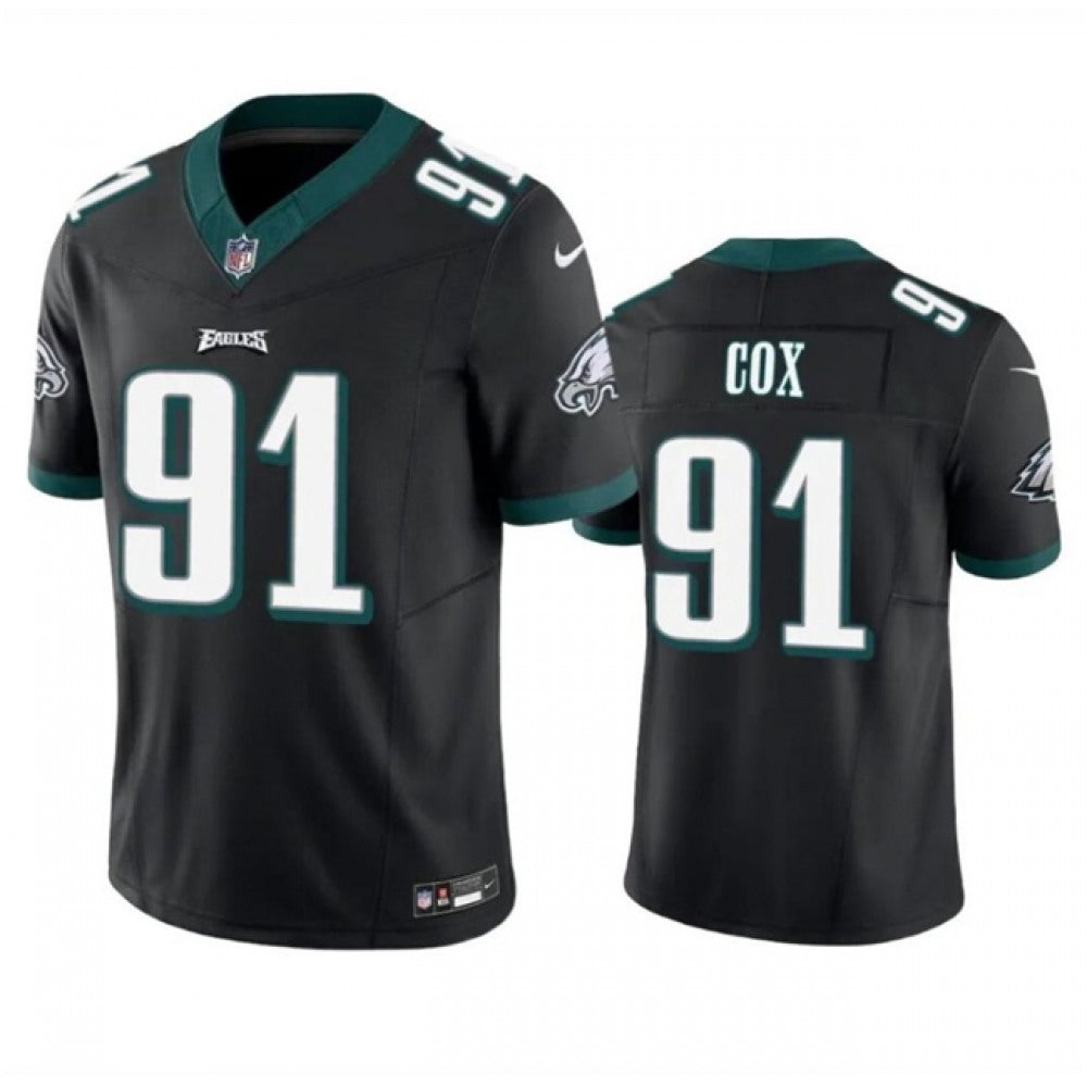 Men's Philadelphia Eagles #91 Fletcher Cox Black 2023 F.U.S.E. Vapor Untouchable Limited Stitched Football Jersey 