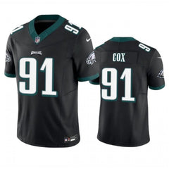 Men's Philadelphia Eagles #91 Fletcher Cox Black 2023 F.U.S.E. Vapor Untouchable Limited Stitched Football Jersey 