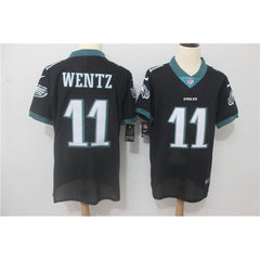 Men's Philadelphia Eagles #11 Carson Wentz Black Vapor Untouchable Elite Stitched NFL Jersey 
