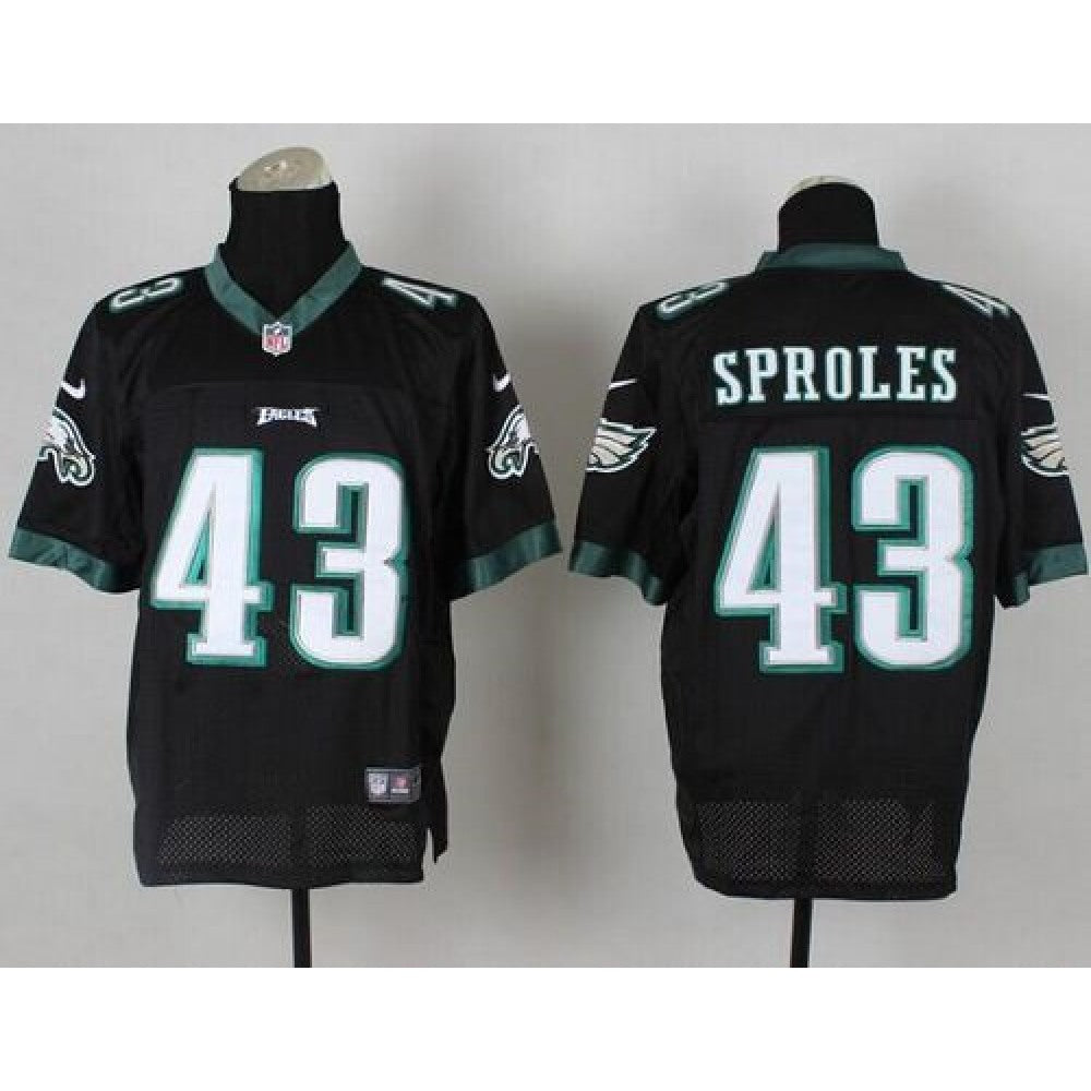 Eagles #43 Darren Sproles Black Alternate Men's Stitched NFL Elite Jersey 