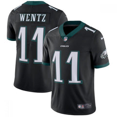 Men's Philadelphia Eagles #11 Carson Wentz Black Vapor Untouchable Limited Stitched NFL Jersey 