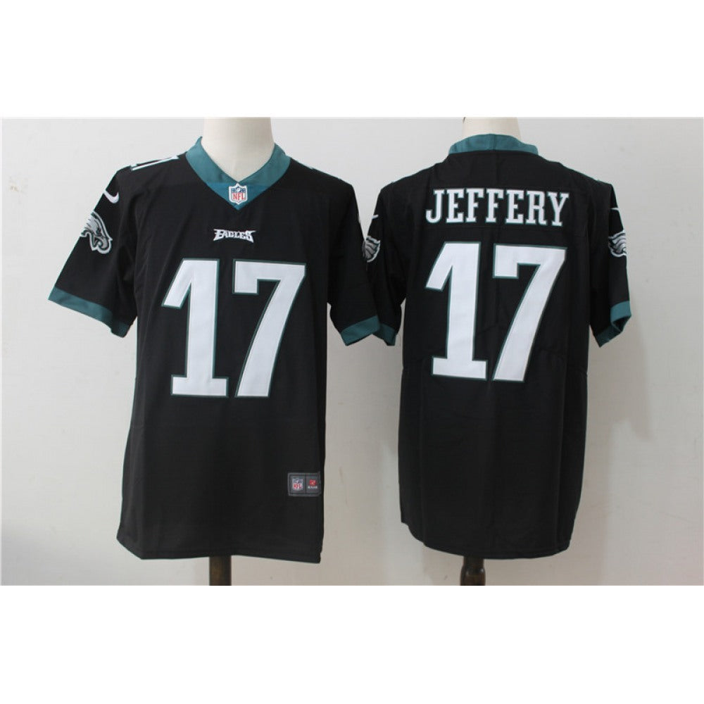 Men's Philadelphia Eagles #17 Alshon Jeffery Black Alternate Stitched NFL Vapor Untouchable Limited Jersey 