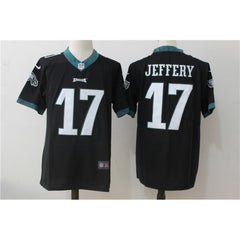 Men's Philadelphia Eagles #17 Alshon Jeffery Black Alternate Stitched NFL Vapor Untouchable Limited Jersey 