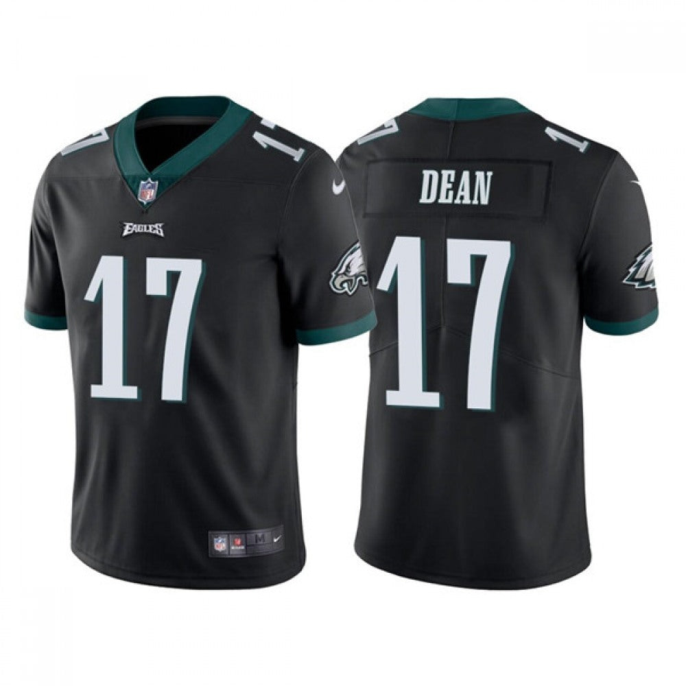 Men's Philadelphia Eagles #17 Nakobe Dean Black Vapor Untouchable Limited Stitched Jersey 