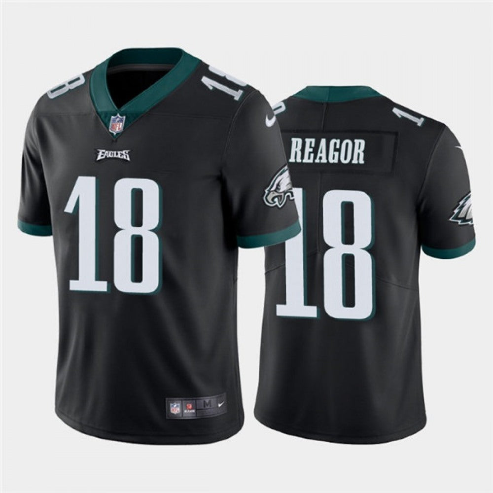 Men's Philadelphia Eagles #18 Jalen Reagor Black Vapor Untouchable Limited Stitched Jersey 