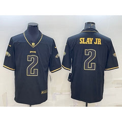 Men's Philadelphia Eagles #2 Darius Slay JR Black Gold Vapor Untouchable Limited Stitched Jersey 