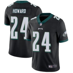 Men's Philadelphia Eagles #24 Jordan Howard Black Vapor Untouchable Limited Stitched NFL Jersey 