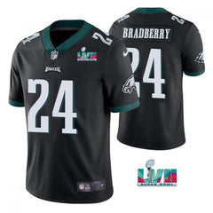 Men's Philadelphia Eagles #24 James Bradberry Black Super Bowl LVII Vapor Untouchable Limited Stitched Jersey 