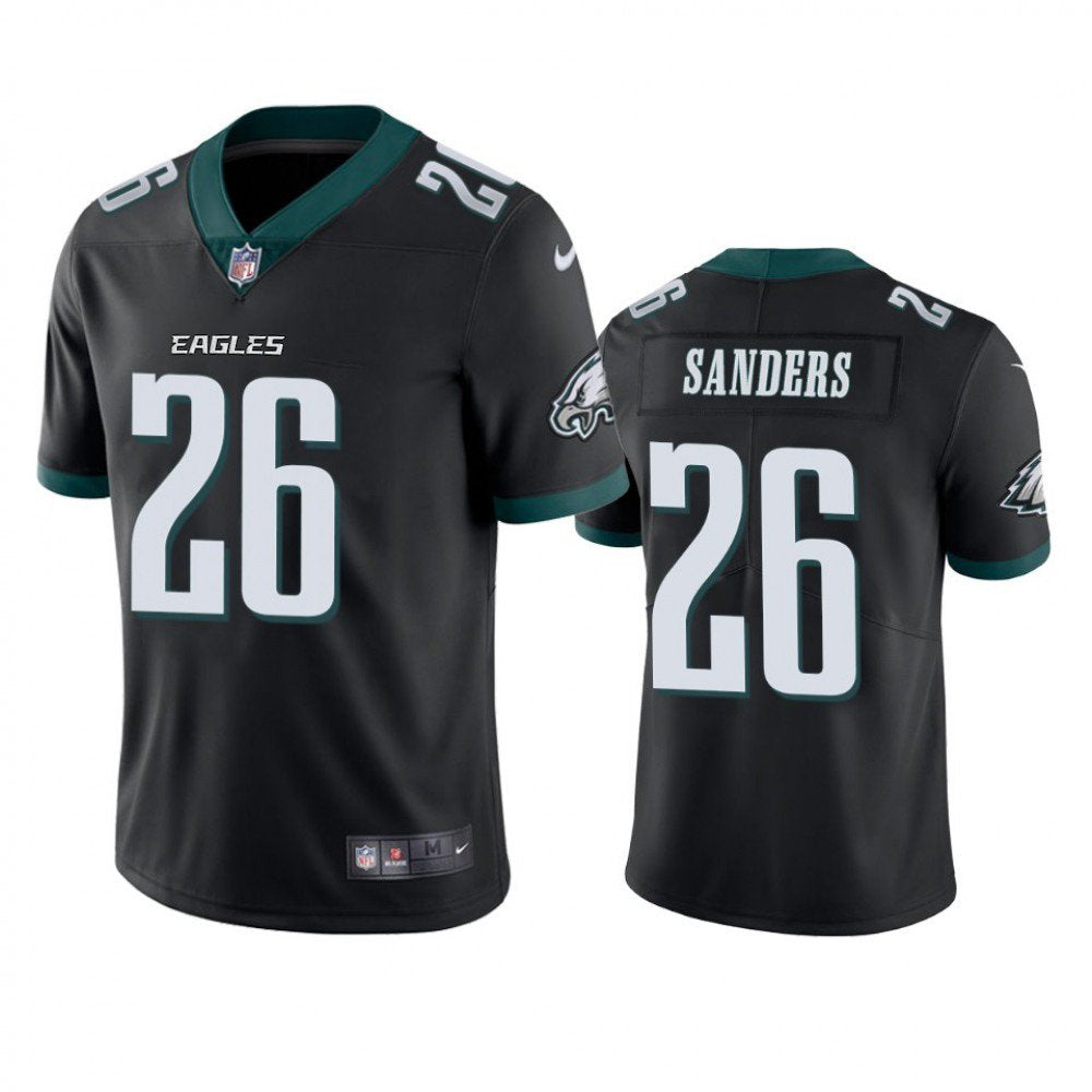 Men's Philadelphia Eagles #26 Miles Sanders Black Vapor Untouchable Limited Stitched Jersey 