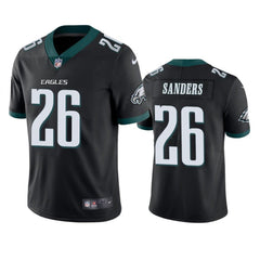 Men's Philadelphia Eagles #26 Miles Sanders Black Vapor Untouchable Limited Stitched Jersey 
