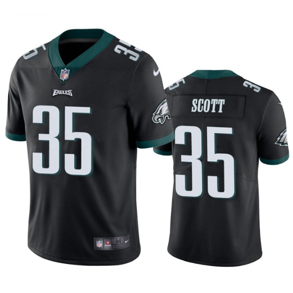 Men's Philadelphia Eagles #35 Boston Scott Black Vapor Untouchable Limited Stitched Football Jersey 