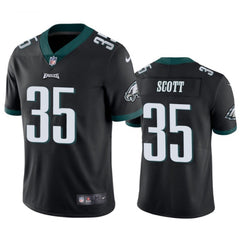 Men's Philadelphia Eagles #35 Boston Scott Black Vapor Untouchable Limited Stitched Football Jersey 