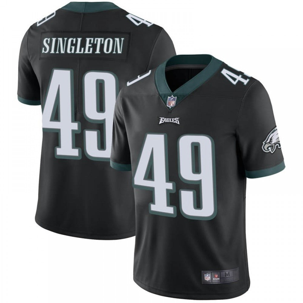 Men's Philadelphia Eagles #49 Alex Singleton Black Vapor Untouchable Limited Stitched Jersey 