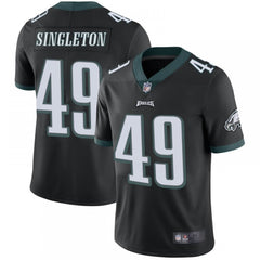 Men's Philadelphia Eagles #49 Alex Singleton Black Vapor Untouchable Limited Stitched Jersey 