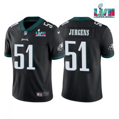 Men's Philadelphia Eagles #51 Cam Jurgens Black Super Bowl LVII Vapor Untouchable Limited Stitched Jersey 