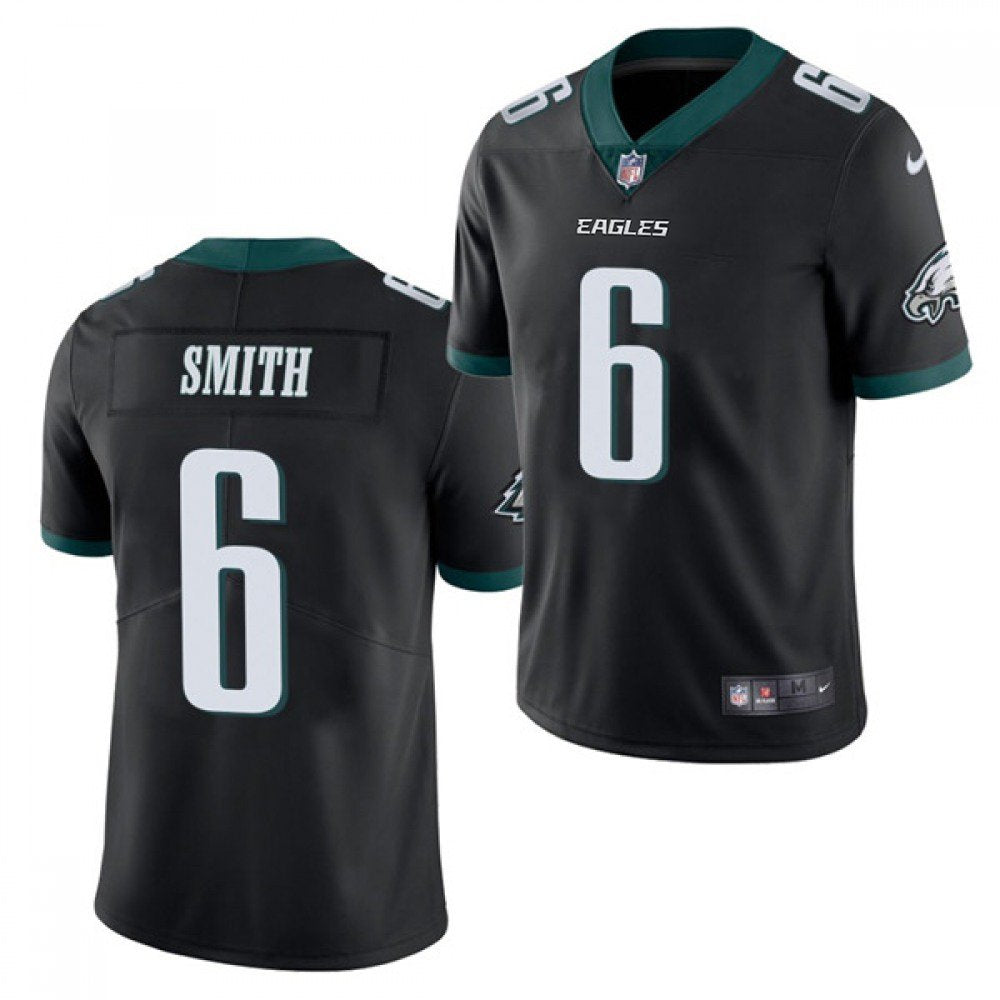 Men's Philadelphia Eagles #6 DeVonta Smith 2021 NFL Draft Black Vapor Untouchable Limited Stitched Jersey 