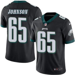 Eagles #65 Lane Johnson Black Men's Stitched NFL Limited Rush Jersey 