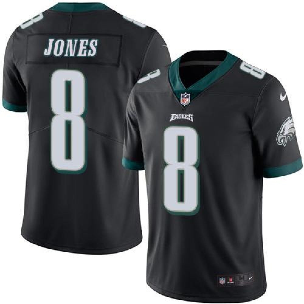 Eagles #8 Donnie Jones Black Men's Stitched NFL Limited Rush Jersey 