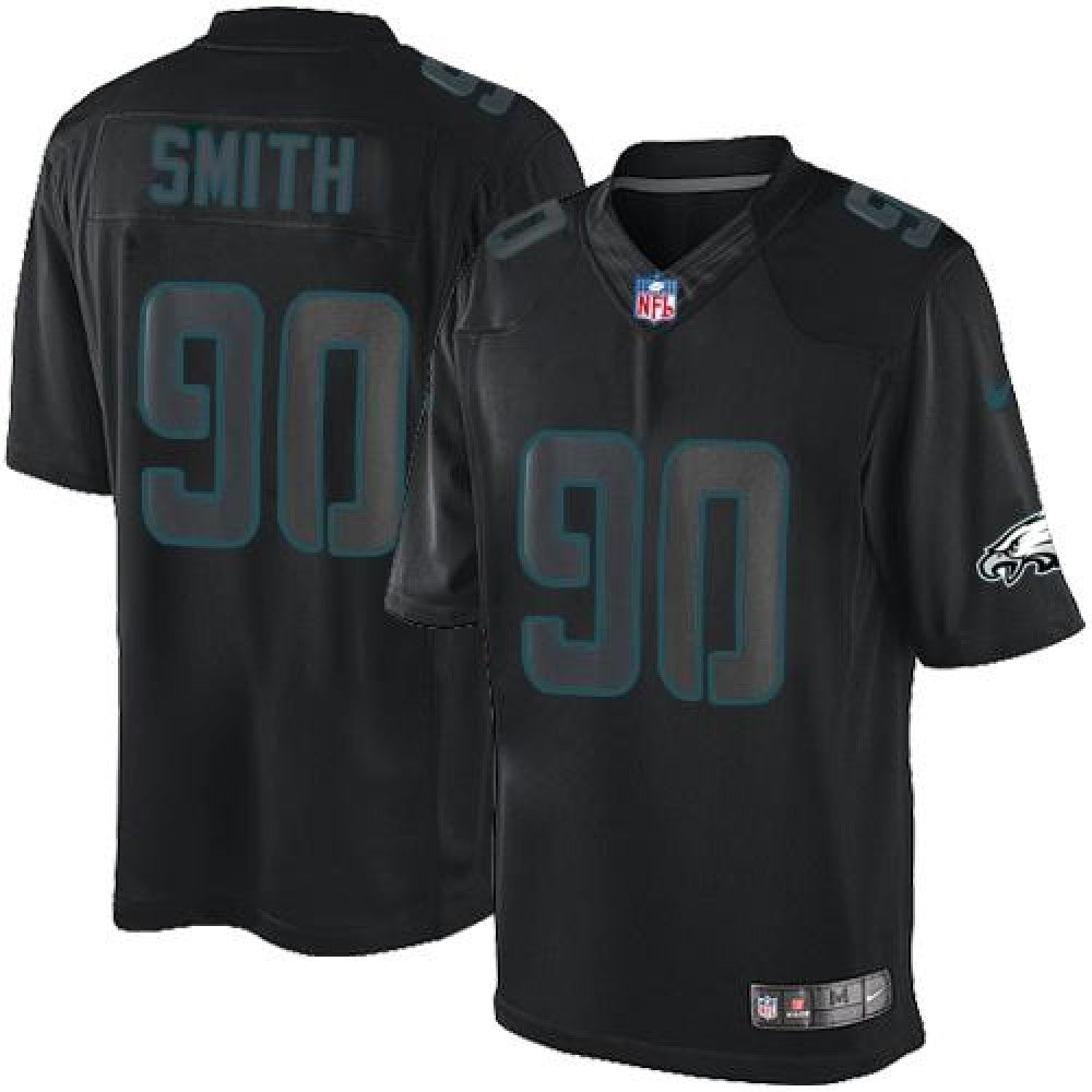 Eagles #90 Marcus Smith Black Men's Stitched NFL Impact Limited Jersey 