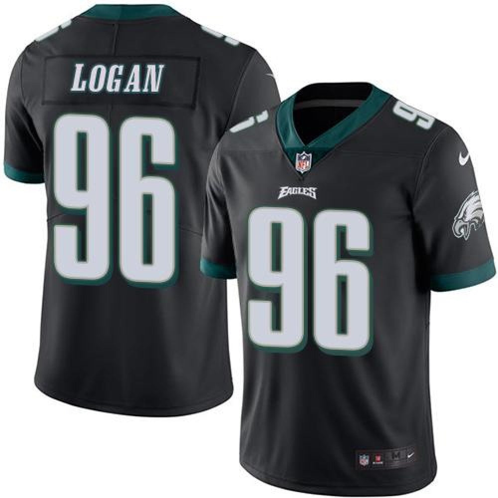 Eagles #96 Bennie Logan Black Men's Stitched NFL Limited Rush Jersey 