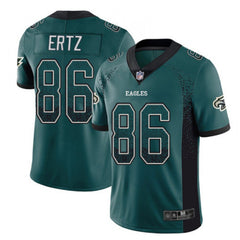 Men's Philadelphia Eagles #86 Zach Ertz Blue Drift Fashion Color Rush Limited NFL Jersey 