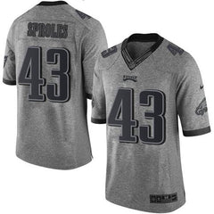 Eagles #43 Darren Sproles Gray Men's Stitched NFL Limited Gridiron Gray Jersey 