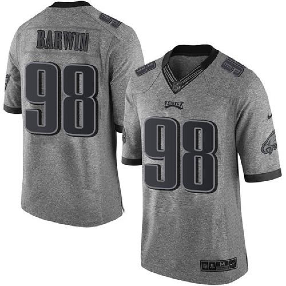 Eagles #98 Connor Barwin Gray Men's Stitched NFL Limited Gridiron Gray Jersey 