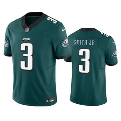 Men's Philadelphia Eagles #3 Nolan Smith JR Green 2023 F.U.S.E. Vapor Untouchable Limited Stitched Football Jersey 