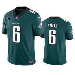 Men's Philadelphia Eagles #6 DeVonta Smith Green 2023 F.U.S.E. With 1-Star C Patch Vapor Untouchable Limited Stitched Football Jersey 