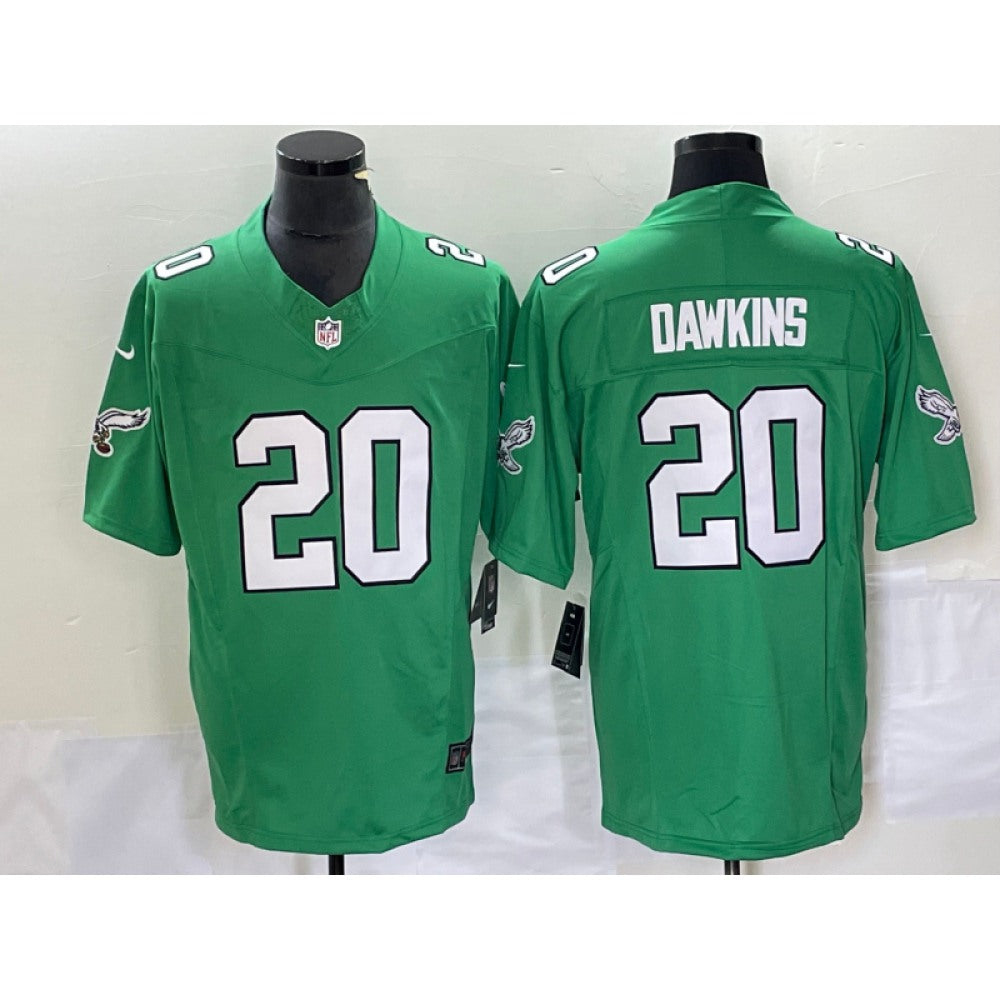 Men's Philadelphia Eagles #20 Brian Dawkins Green 2023 F.U.S.E. Vapor Untouchable Stitched Football Jersey 