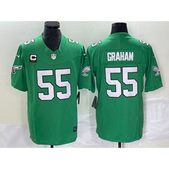 Men's Philadelphia Eagles #55 Brandon Graham Green 2023 F.U.S.E. With 4-star C Patch Vapor Untouchable Stitched Football Jersey 