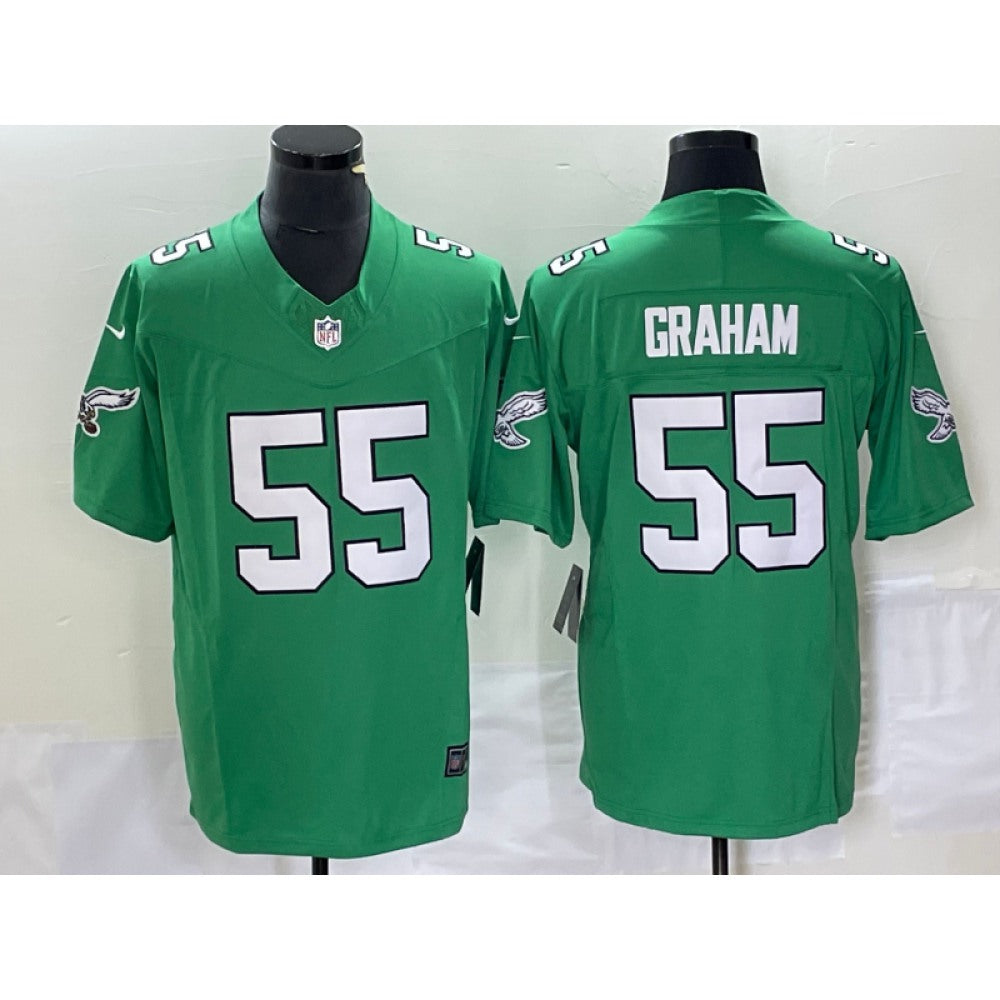 Men's Philadelphia Eagles #55 Brandon Graham Green 2023 F.U.S.E. Vapor Untouchable Stitched Football Jersey 