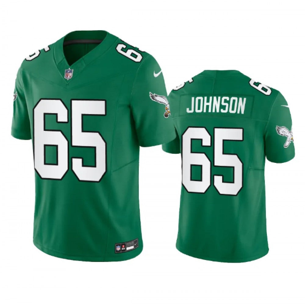 Men's Philadelphia Eagles #65 Lane Johnson Green 2023 F.U.S.E. Vapor Untouchable Stitched Football Jersey 