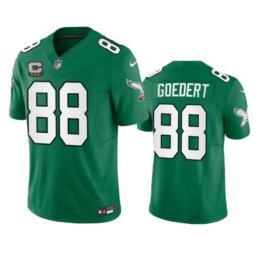 Men's Philadelphia Eagles #88 Dallas Goedert Green 2023 F.U.S.E. With 3-star C Patch Vapor Untouchable Stitched Football Jersey 