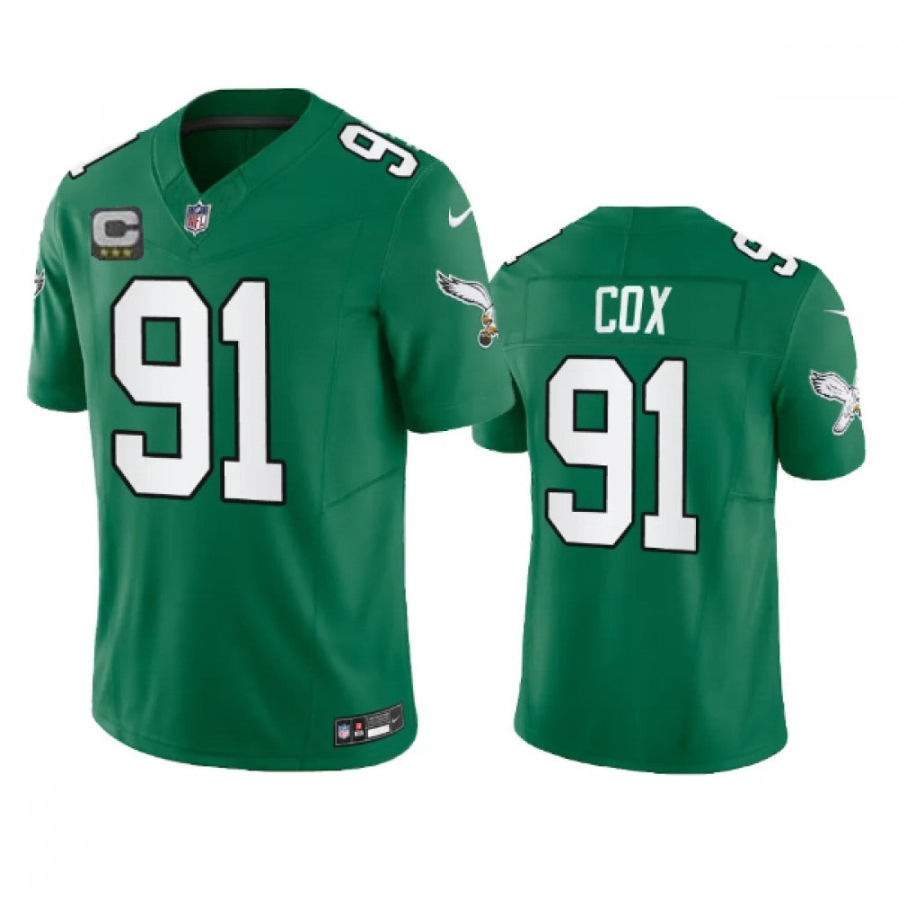 Men's Philadelphia Eagles #91 Fletcher Cox Green 2023 F.U.S.E. With 3-starC Patch Vapor Untouchable Stitched Football Jersey 