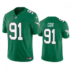 Men's Philadelphia Eagles #91 Fletcher Cox Green 2023 F.U.S.E. Vapor Untouchable Stitched Football Jersey 