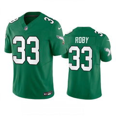 Men's Philadelphia Eagles #33 Bradley Roby Green 2023 F.U.S.E. Throwback Vapor Untouchable Limited Stitched Football Jersey 