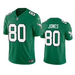 Men's Philadelphia Eagles #80 Julio Jones Green 2023 F.U.S.E. Throwback Vapor Untouchable Limited Stitched Football Jersey 