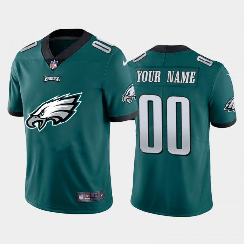 Men's Philadelphia Eagles Green 2020 Team Big Logo Stitched Jersey 