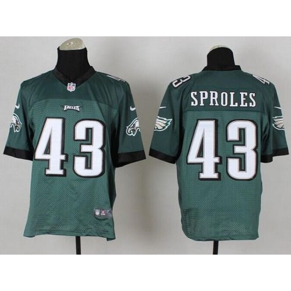 Eagles #43 Darren Sproles Midnight Green Team Color Men's Stitched NFL Elite Jersey 